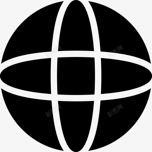 球体形状5填充图标svg_新图网 https://ixintu.com 填充 形状5 球体