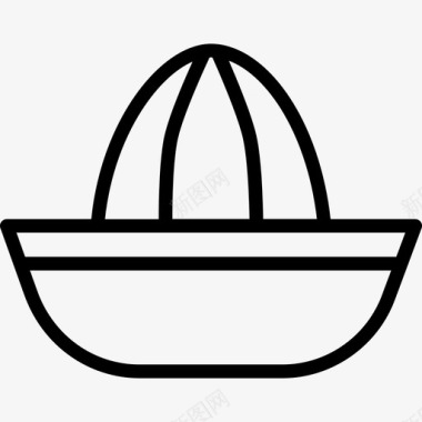 榨汁机厨房用具直列式图标图标