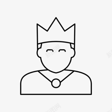 国王贵族化身图标图标