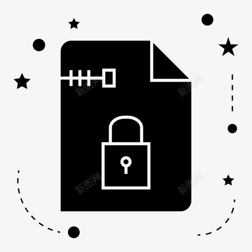 锁业务文档图标svg_新图网 https://ixintu.com zip 业务 文件 文档 锁