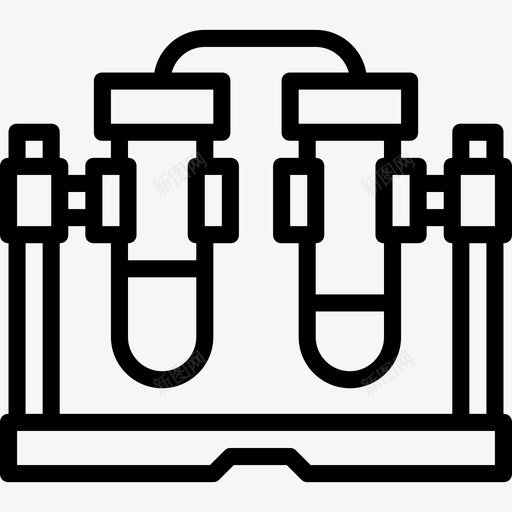 试管科学8线性图标svg_新图网 https://ixintu.com 科学8 线性 试管