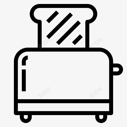 烤面包机面包早餐图标svg_新图网 https://ixintu.com 早餐 烤面包机 烹饪001 面包 食物