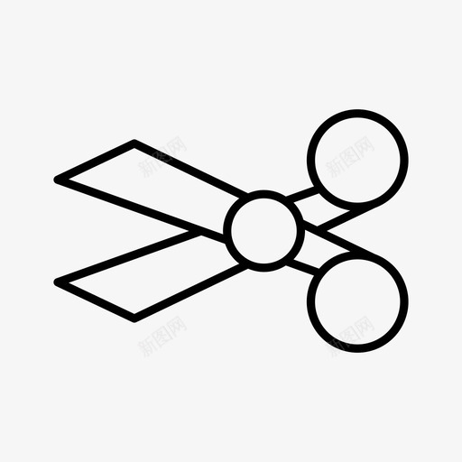 剪刀设备物体图标svg_新图网 https://ixintu.com 剪刀 固定工具 工具 物体 设备 通用图标线