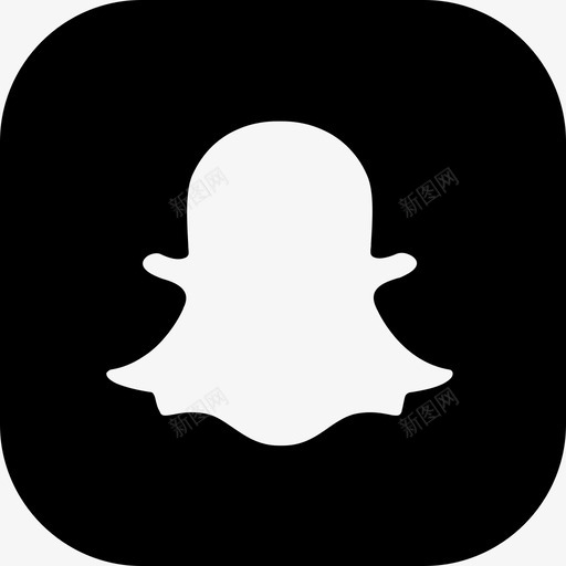 Snapchat社交媒体9稳定图标svg_新图网 https://ixintu.com Snapchat 社交媒体9 稳定