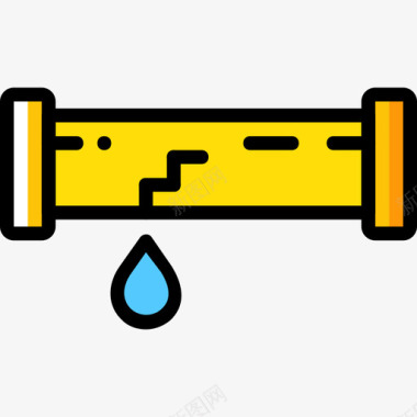 管道结构8黄色图标图标