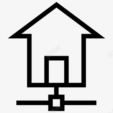 家庭共享房产房子图标图标