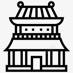 豫园豫园建筑中国图标高清图片