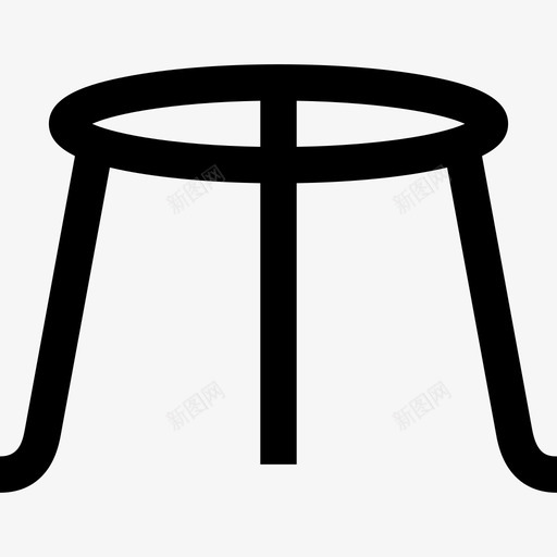 三脚架实验室设备线性图标svg_新图网 https://ixintu.com 三脚架 实验室设备 线性