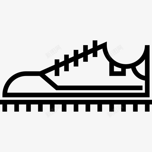 足球鞋运动5直线型图标svg_新图网 https://ixintu.com 直线型 足球鞋 运动5