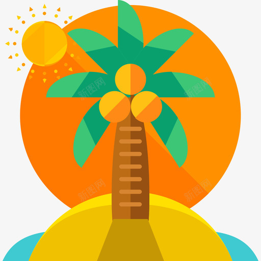夏季9号天气平坦图标svg_新图网 https://ixintu.com 9号天气 夏季 平坦