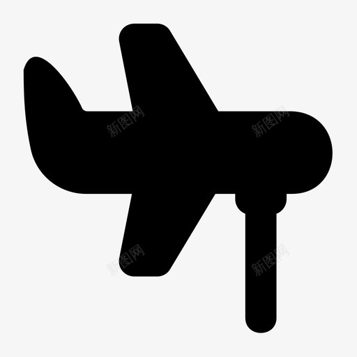 飞机孩子游戏图标svg_新图网 https://ixintu.com 孩子 游戏 玩具 飞机