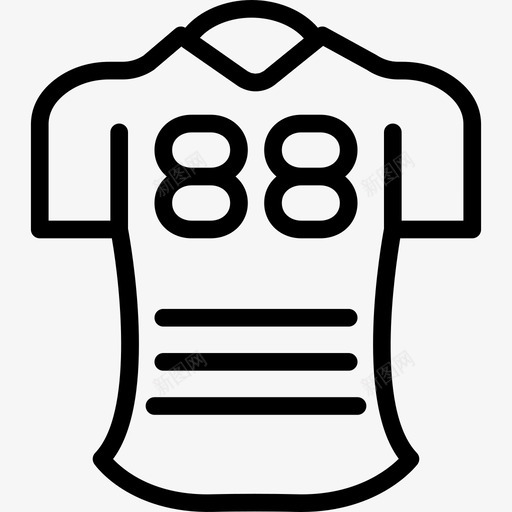 足球运动衫运动系列直纹图标svg_新图网 https://ixintu.com 直纹 足球运动衫 运动系列
