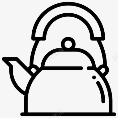 水壶烹饪厨房图标图标