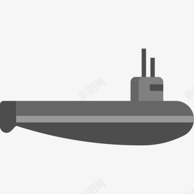 潜艇武器2扁平图标图标