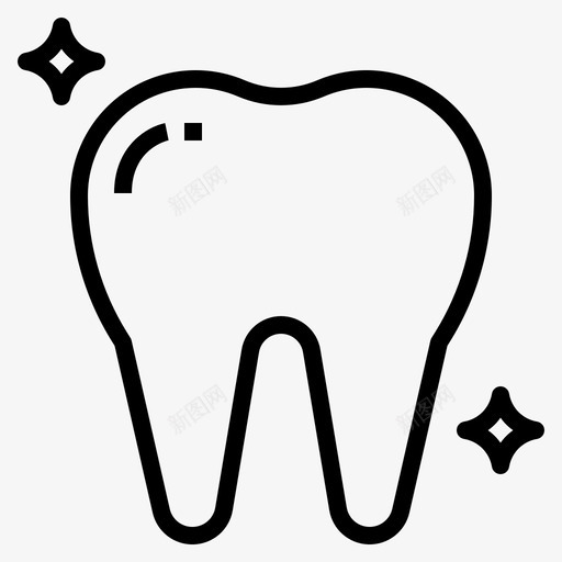 白牙牙齿保健图标svg_新图网 https://ixintu.com 保健 牙齿 白牙