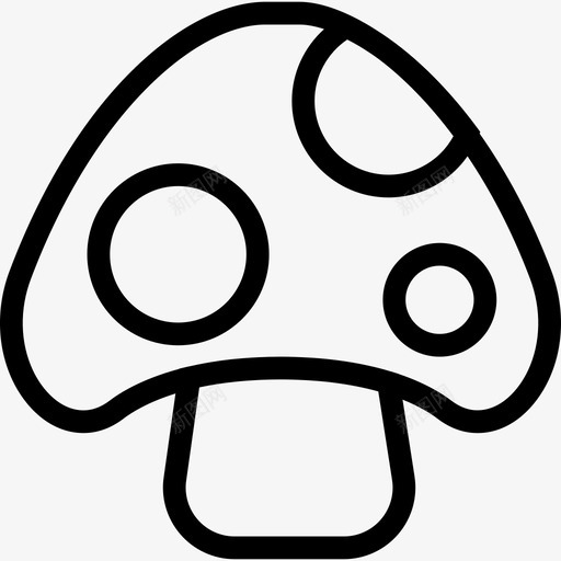 蘑菇游戏套装直线型图标svg_新图网 https://ixintu.com 游戏套装 直线型 蘑菇