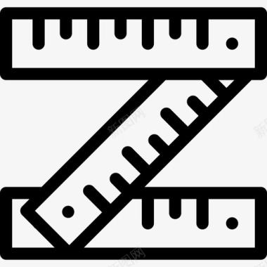 直尺结构12直线图标图标