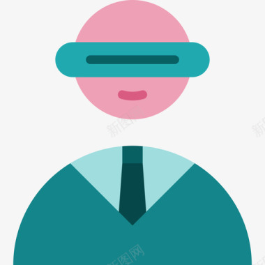 虚拟现实虚拟现实3平面图标图标
