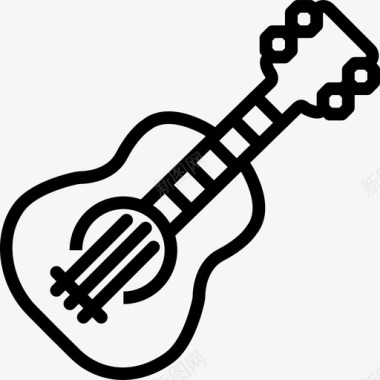 低音吉他音乐收藏2线性图标图标