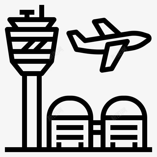 飞机单引擎运输图标svg_新图网 https://ixintu.com 单引擎 运输 飞机