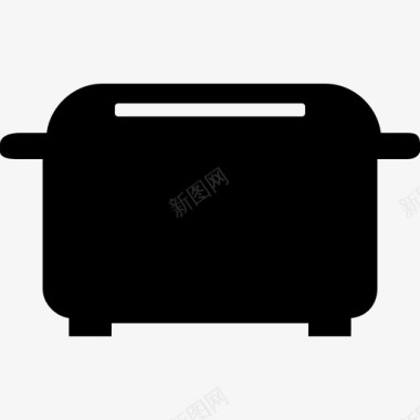 固体烤面包机家具和白色家电图标图标
