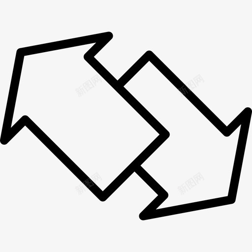 箭头eco2线形图标svg_新图网 https://ixintu.com eco2 箭头 线形