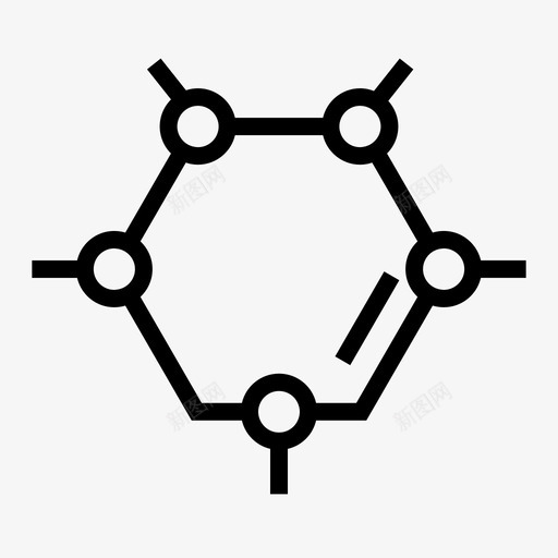 化学分子结构图标svg_新图网 https://ixintu.com 分子 化学 学校二 结构