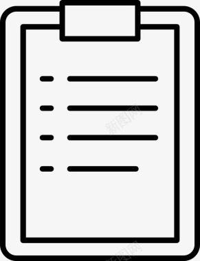 列表剪贴板文档图标图标