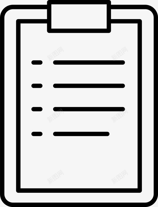 列表剪贴板文档图标svg_新图网 https://ixintu.com 业务 列表 剪贴板 文档 注释 表单