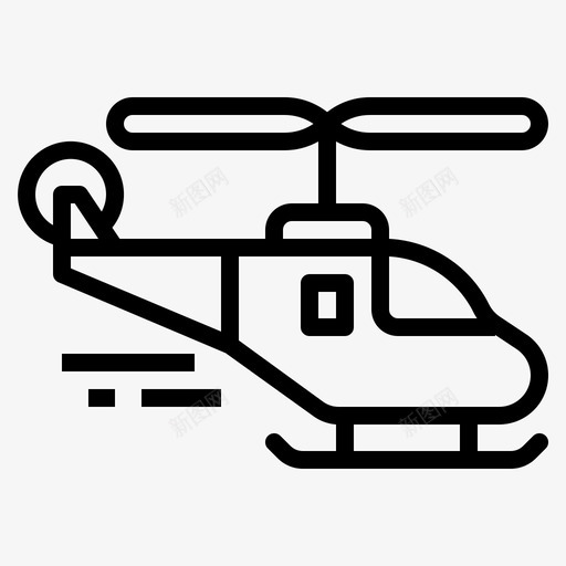 直升机运输医疗001图标svg_新图网 https://ixintu.com 医疗001 直升机 运输