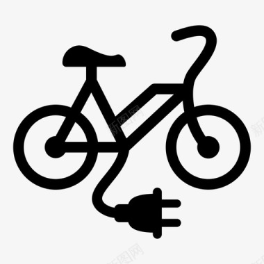 自行车生态环境图标图标