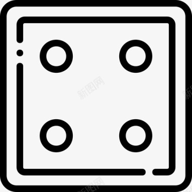 骰子赌场赌博直系图标图标