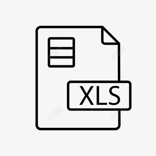 xls文件数据表excel图标svg_新图网 https://ixintu.com excel xls文件 数据表 文件扩展名 文件格式 文件类型