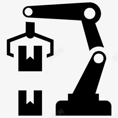 码垛机器人工业机械手工业机器人图标图标