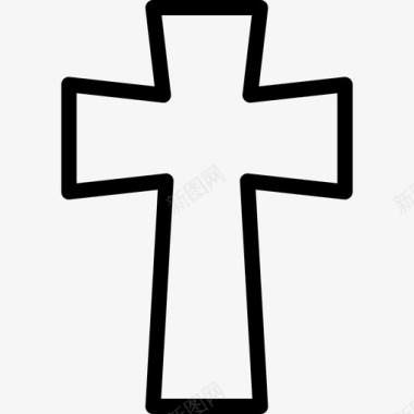 十字架宗教信仰直系图标图标
