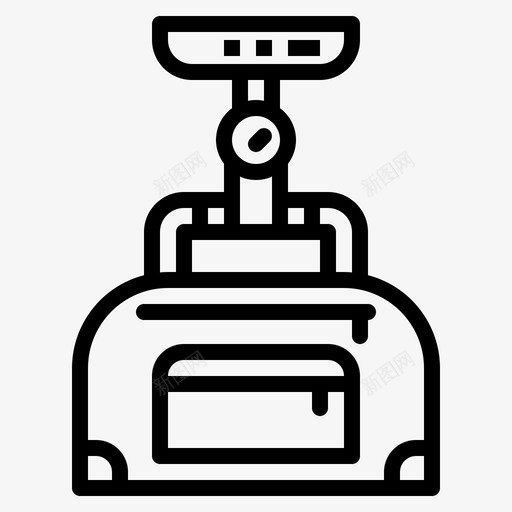 行李秤数字重量图标svg_新图网 https://ixintu.com 数字 机场轮廓 行李秤 重量