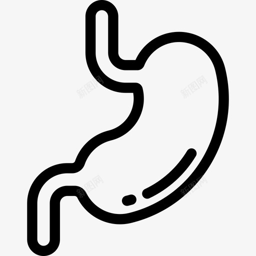 胃医学要素线性线性图标svg_新图网 https://ixintu.com 医学要素线性 线性 胃