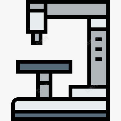 显微镜卫生和医学线颜色图标svg_新图网 https://ixintu.com 卫生和医学 显微镜 线颜色