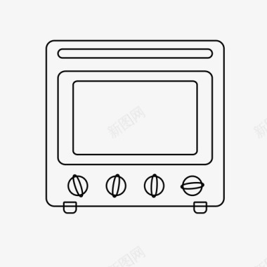 烤箱电器家图标图标