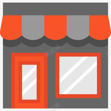 商店商业元素3平面图标图标