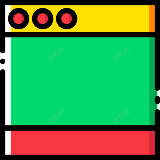 浏览器用户界面6线性颜色图标svg_新图网 https://ixintu.com 浏览器 用户界面6 线性颜色