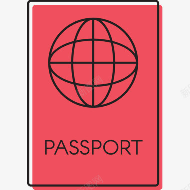 护照技术旅游要素汇编图标图标