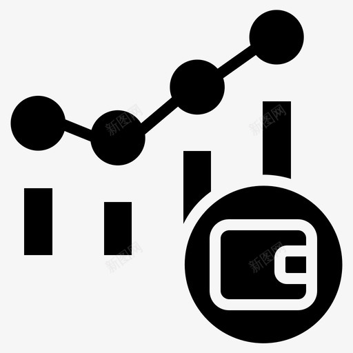 图表分析费用图标svg_新图网 https://ixintu.com 分析 图表 费用 钱包