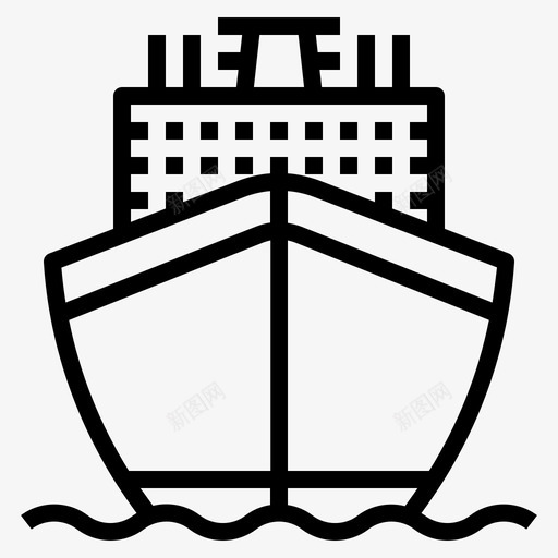 邮轮轮船运输图标svg_新图网 https://ixintu.com 旅游001 旅行 游艇 轮船 运输 邮轮