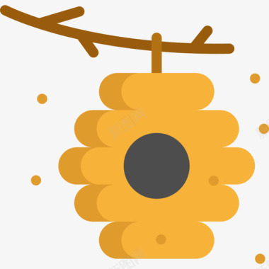 蜂箱秋季元素4扁平图标图标