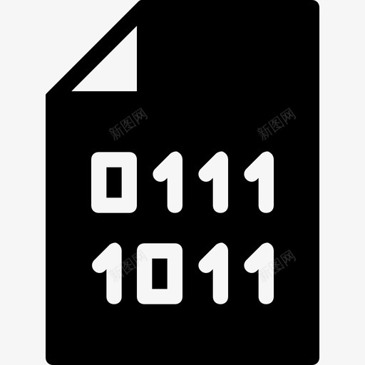 二进制代码编程填充图标svg_新图网 https://ixintu.com 二进制代码 填充 编程