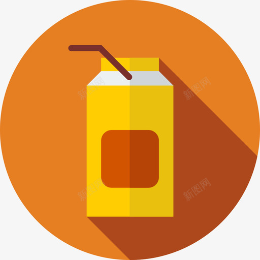 果汁圆形彩色食品平板图标svg_新图网 https://ixintu.com 圆形彩色食品 平板 果汁