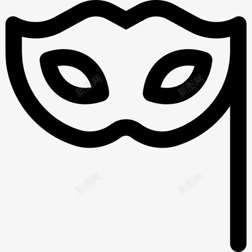 眼罩万圣节11直线型图标svg_新图网 https://ixintu.com 万圣节11 直线型 眼罩