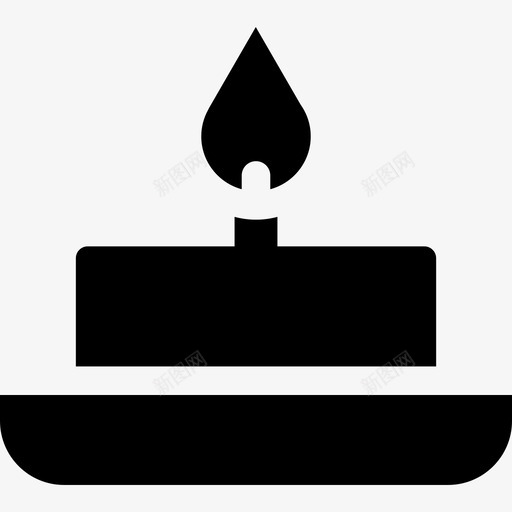 蜡烛健康和spa3充满图标svg_新图网 https://ixintu.com 健康和spa3 充满 蜡烛