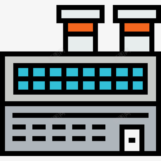 工厂工业2线颜色图标svg_新图网 https://ixintu.com 工业2 工厂 线颜色